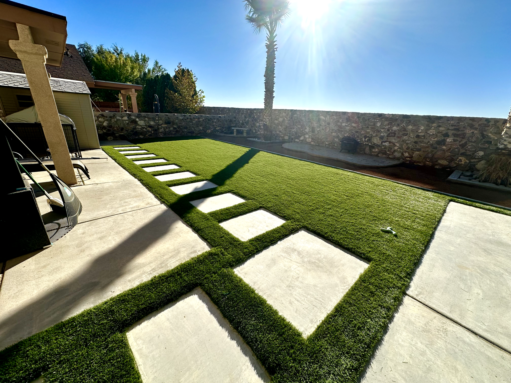 Fort Bliss Family Receives Affordable Lawn Revamp after
